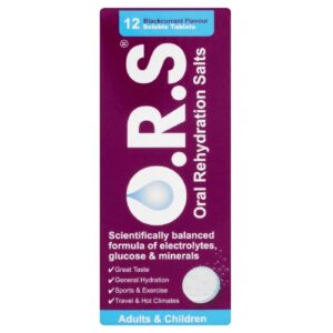 O.R.S Adults & Children Blackcurrant Flavour - 12 Soluble Tablets