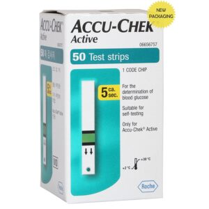 Accu-Chek Active Blood Glucose Test Strips - 50 Strips