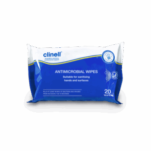 Clinell Antimicrobial Hand and Surface Wipes - 20 Wipes