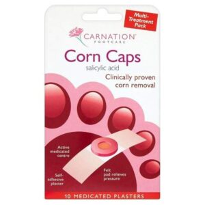 Carnation Footcare Corn Removal Caps - 10 Plasters