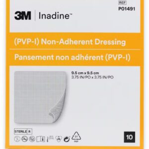Inadine PVP-I Non-Adhesive 9.5cm x 9.5cm - 10 Dressing