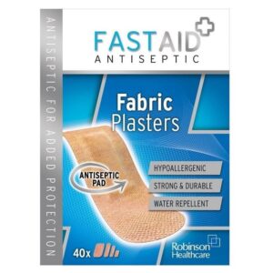 Fast Aid Fabric Plasters Assorted Sizes - 40 Pack