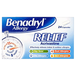 Benadryl Allergy Relief - 24 Capsules
