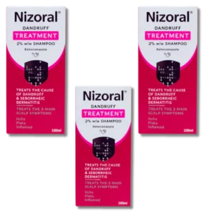 Nizoral Anti-Dandruff Shampoo - 60ml (Pack of 3)