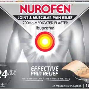Nurofen Joint & Muscular Pain Relief 200mg Medicated - 4 Plasters