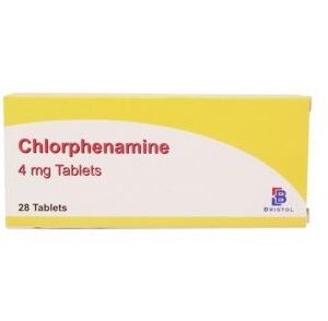 Chlorphenamine (4mg) - Hay Fever & Allergy Relief - 28 Tablets (Brand May Vary)