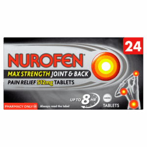 Nurofen Max Strength Joint & Back Pain Relief 512mg - 24 Tablets