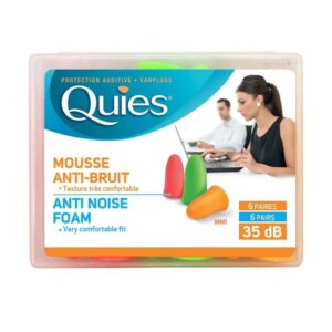 Quies Mousse Anti Noise foam - 6 Pairs /35 dB