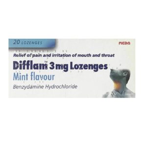 Difflam 3mg Lozenges Mint flavour - 20 Lozenges