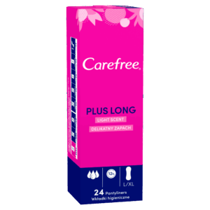 Carefree Plus Long Light Scent Pantyliners - Pack of 24