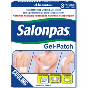 Salonpas Cooling Pain Relief Gel Patches - Pack of 3