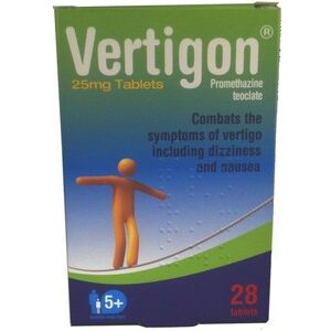 Vertigon 25mg Tablets Pack of 28