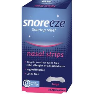 Snoreeze Large Snoring Relief Nasal Strips - Pack of 10