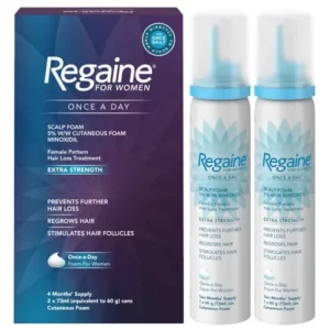 Regaine For Women Scalp Foam 5% Once A Day 2 x 73ml