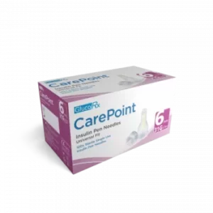 Glucorx Carepoint Pen Needles - 31g 6mm - Pack of 100