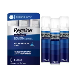 Regaine for Men Extra Strength Scalp Foam - 3 Month Supply (3 x 73ml)
