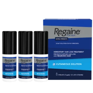 Regaine Extra Strength For Men 5% Scalp Solution - 3 x 60ml Bottle