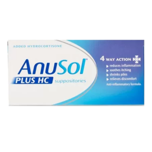 Anusol Plus Hc Suppositories - 12 Suppositories