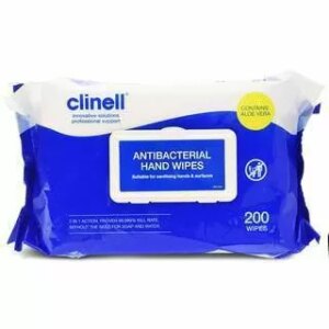 Clinell Antibacterial Hand Wipes - Pack of 200