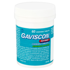 Gaviscon Advance Chewable Tablets Peppermint Flavour - 60 Tablets