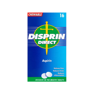 Disprin Direct Chewable (Aspirin) 300mg - 16 Tablets