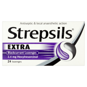 Strepsils Extra Strength Blackcurrant - 24 Lozenges