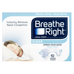 Breathe Right Congestion Relief Nasal Strips Clear Small/Medium - 10 Strips