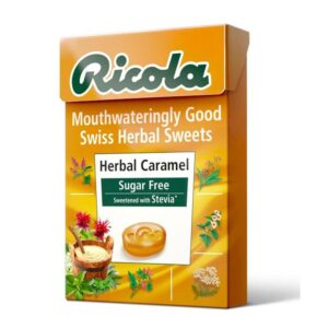 Ricola - Herbal Caramel Sugar Free Lozenges Box - 45g