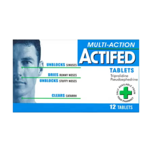 Actifed Multi Action - 12 Tablets