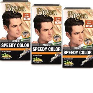 Bigen Men's Speedy Colour Dark Brown (103) - Pack of 3