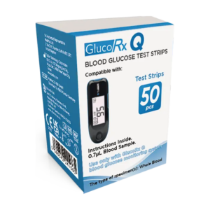 GlucoRx Q Testing Strips - Pack of 50 Strips