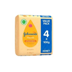 Johnson's Baby Honey Soap - 4 pack