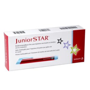 JuniorSTAR 3.0ml 0.5 Unit Insulin Pen - Red