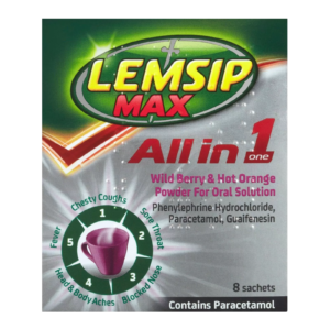 Lemsip Max All In One Drink Wild Berry & Hot Orange - 8 Sachets