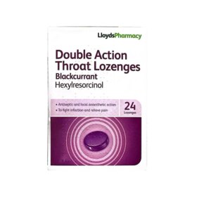 Double Action Throat Blackcurrant - 24 Lozenges