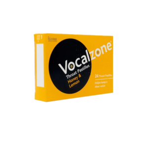 Vocalzone Honey & Lemon - Sore Throat Relief Pastilles - 24 Pastilles