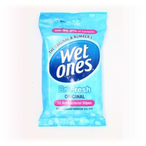 Wet Ones Be Fresh Original Antibacterial Travel Wipes - 12s