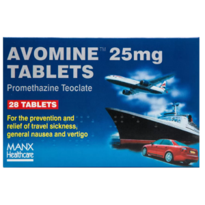 Avomine (Travel Sickness) Tablets 25mg - 28 Tablets