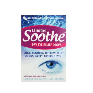 Clinitas Soothe Eye Drops 0.5ml Preservative Free – 20 Pack