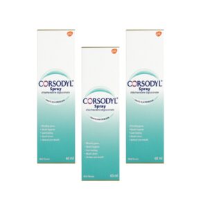 Corsodyl Gum Problem Treatment Spray - 60ml - Triple Pack