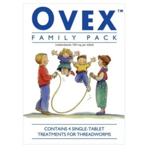 Ovex Family Pack - 4 Threadworm Treatment Tablets