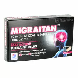 Migraitan 50mg Migraine Relief Tablets
