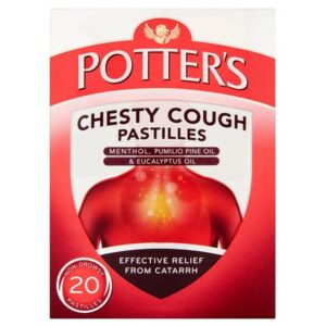Potters Chesty Cough & Catarrh - 20 Pastilles