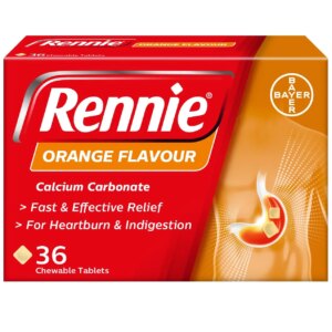Rennie Orange Heartburn & Indigestion – 36 Chewable Tablets