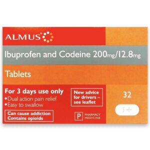 Almus Ibuprofen & Codeine 200mg/12.8mg - 32 Tablets