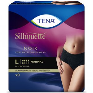 TENA Silhouette Noir Normal Underwear Large - Pack of 9